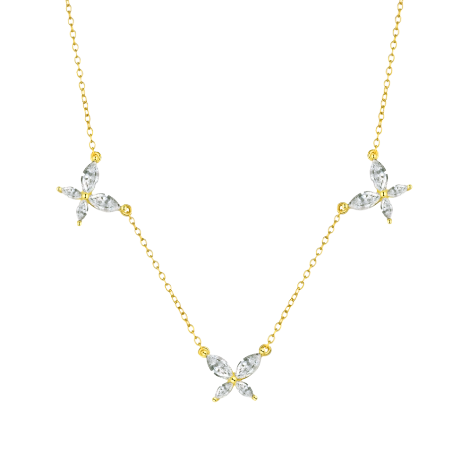 Naszyjnik Damski Motyl Srebrny 925 | Elegancki Design 0.025kg 0