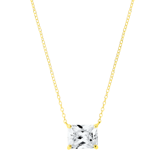 Naszyjnik Damski Srebrny 0,015 kg | Z Cyrkonią 5A, Długość 45 cm 0