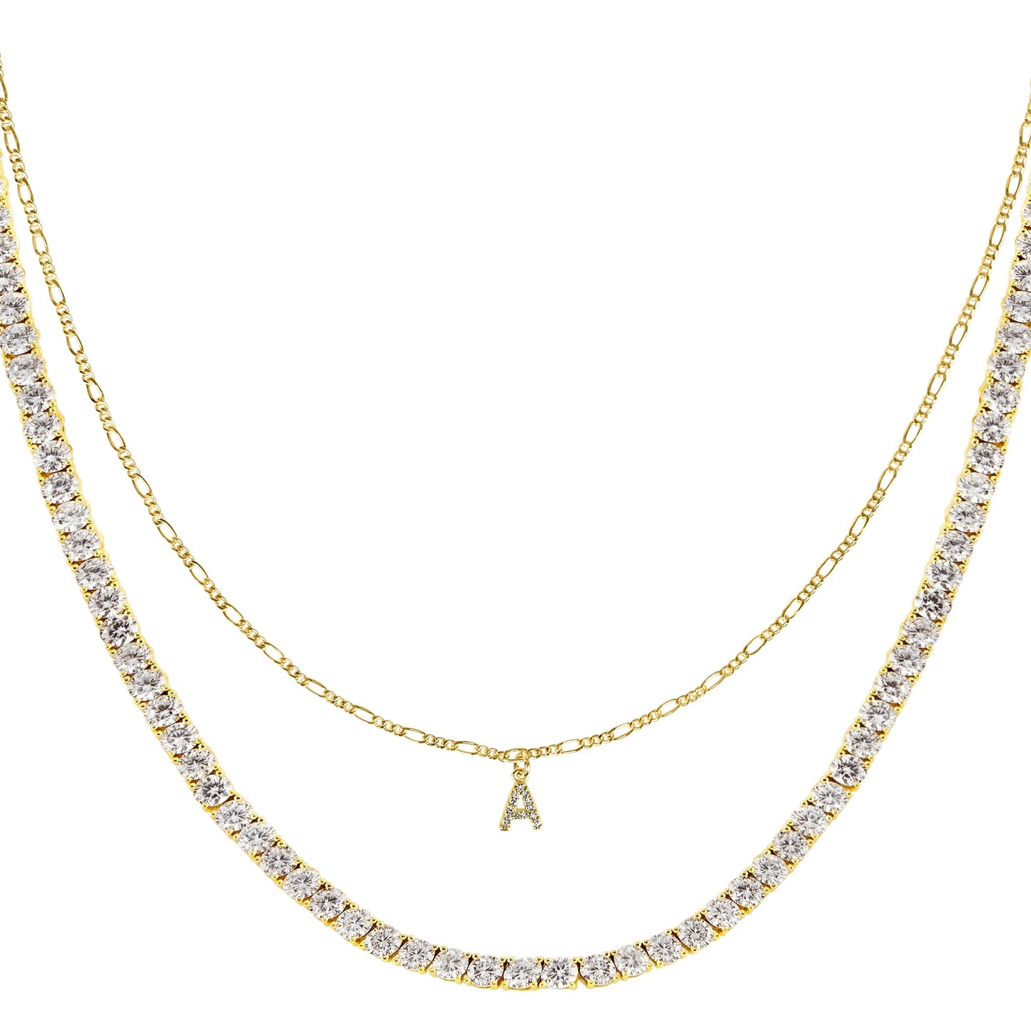 Naszyjnik Damski Srebrny 925 | Elegancki Łańcuszek z Literami 0,02 kg 0