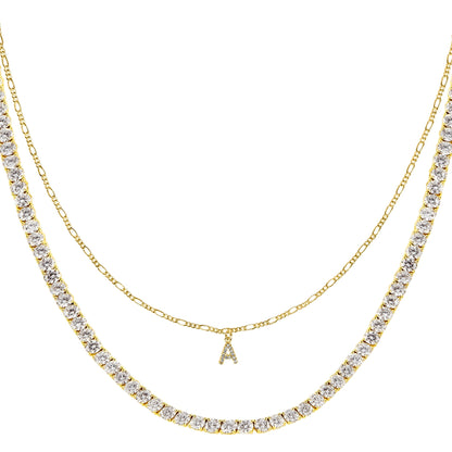 Naszyjnik Damski Srebrny 925 | Elegancki Łańcuszek z Literami 0,02 kg 0