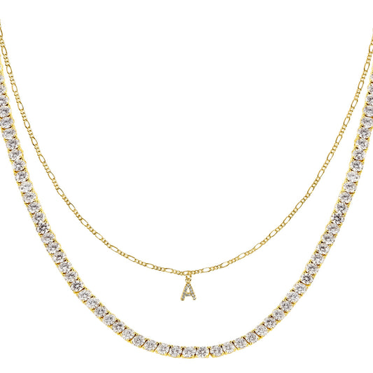 Naszyjnik Damski Srebrny 925 | Elegancki Łańcuszek z Literami 0,02 kg 0