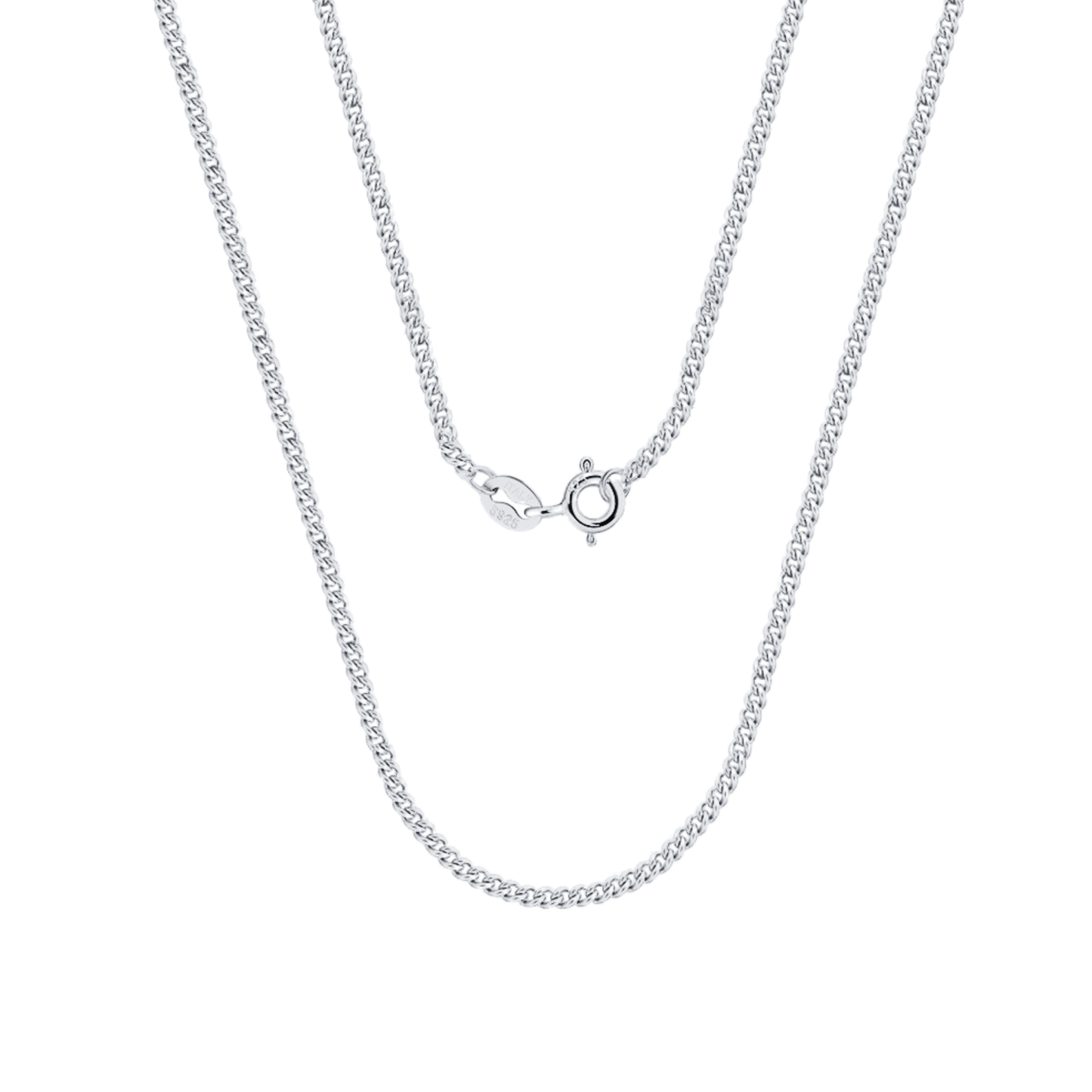 Naszyjnik Damski Srebrny Kubański 0,014 kg | Elegancki Styl z 18-Karatowym Złotem 1