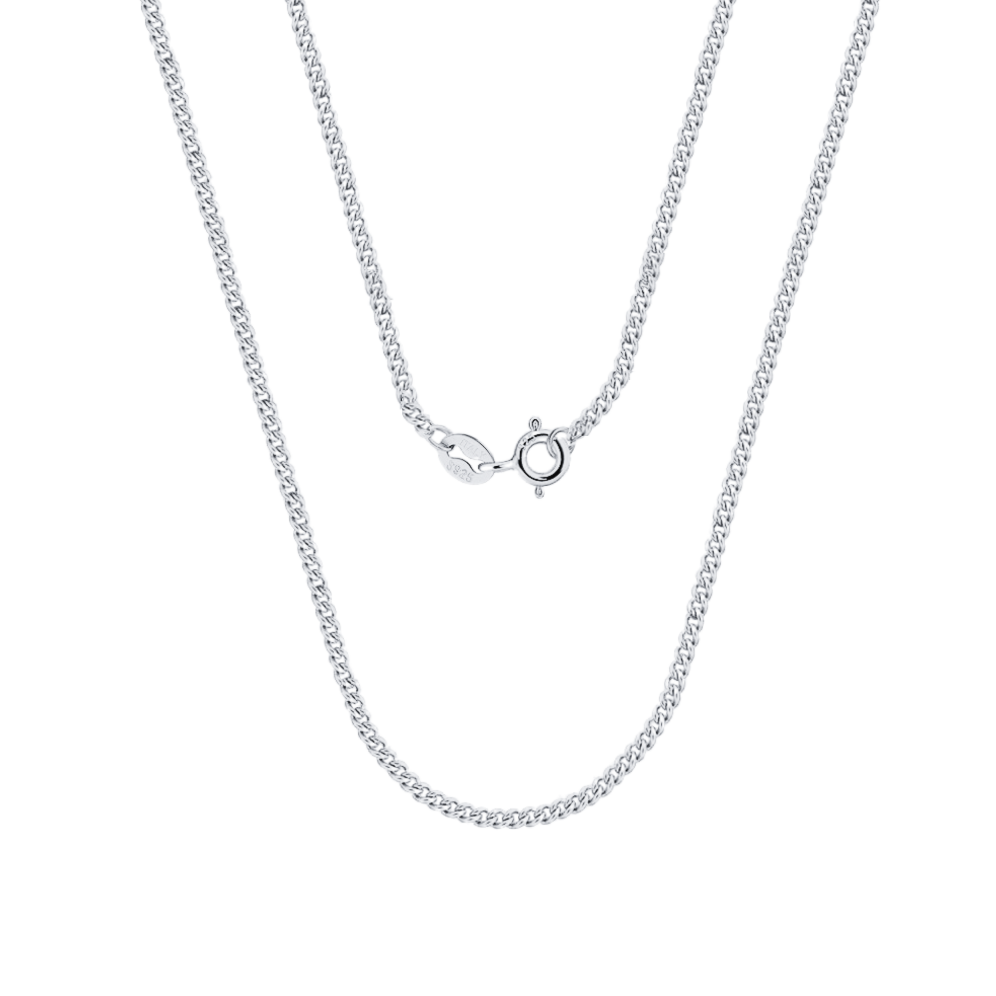 Naszyjnik Damski Srebrny Kubański 0,014 kg | Elegancki Styl z 18-Karatowym Złotem 1