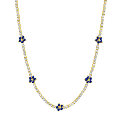 Naszyjnik Kwiatowy Srebrny 925 | Elegancki Design 0.015 kg 0