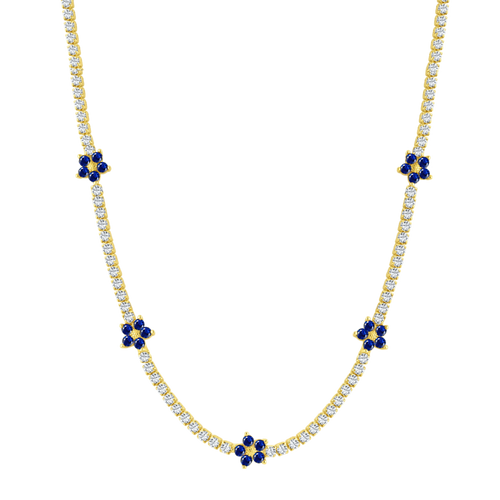 Naszyjnik Kwiatowy Srebrny 925 | Elegancki Design 0.015 kg 0