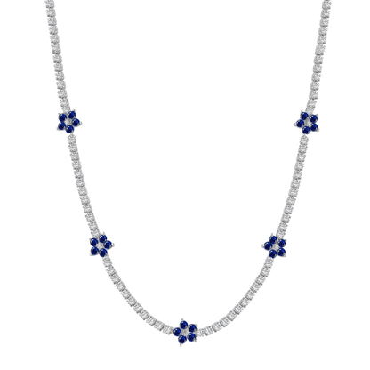 Naszyjnik Kwiatowy Srebrny 925 | Elegancki Design 0.015 kg 1