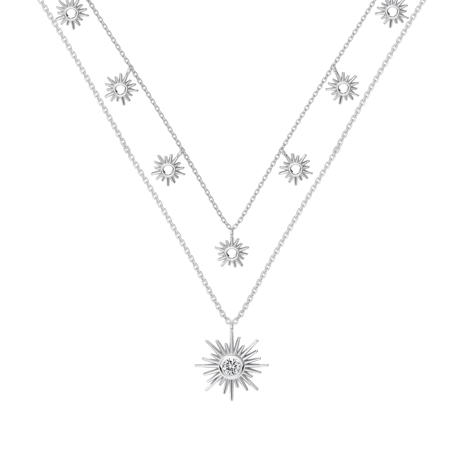 Naszyjnik Laguna | Zestaw ze srebra próby 925 1