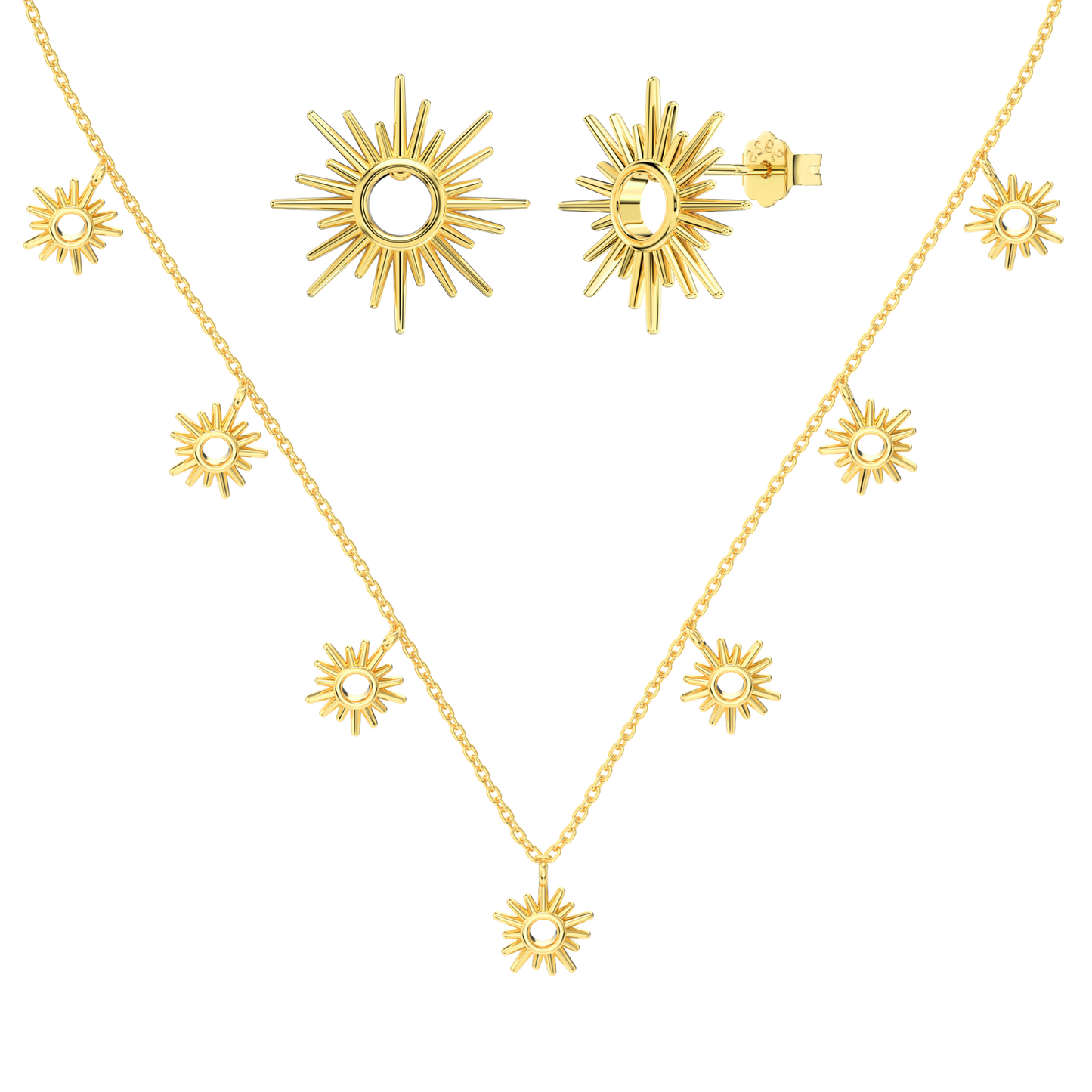 Naszyjnik i kolczyk | Zestaw ze srebra 0,025 kg 0