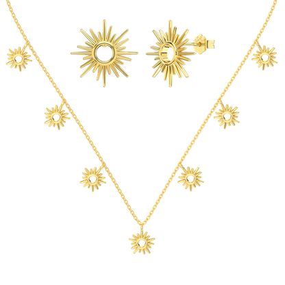 Naszyjnik i kolczyk | Zestaw ze srebra 0,025 kg 0