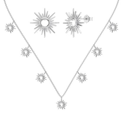 Naszyjnik i kolczyk | Zestaw ze srebra 0,025 kg 1