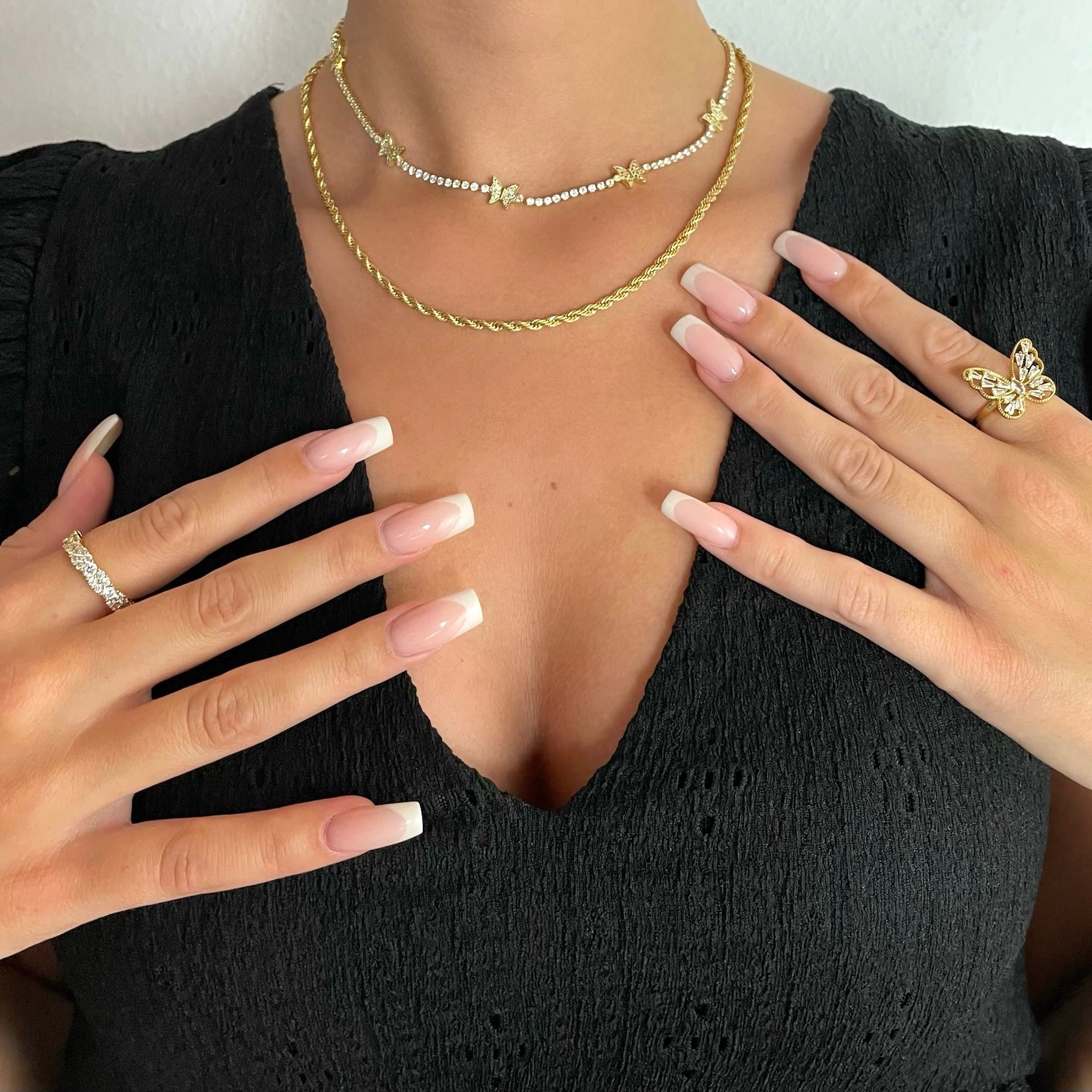 Naszyjnik motyl | Platerowany złotem 18-karatowym 0.02kg 3