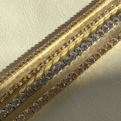 Naszyjnik tenisowy 3mm | 18-karatowe złoto 2