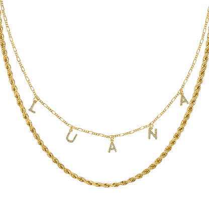 Naszyjnik z imieniem 925 srebro | Elegancki design 40-55 cm 0