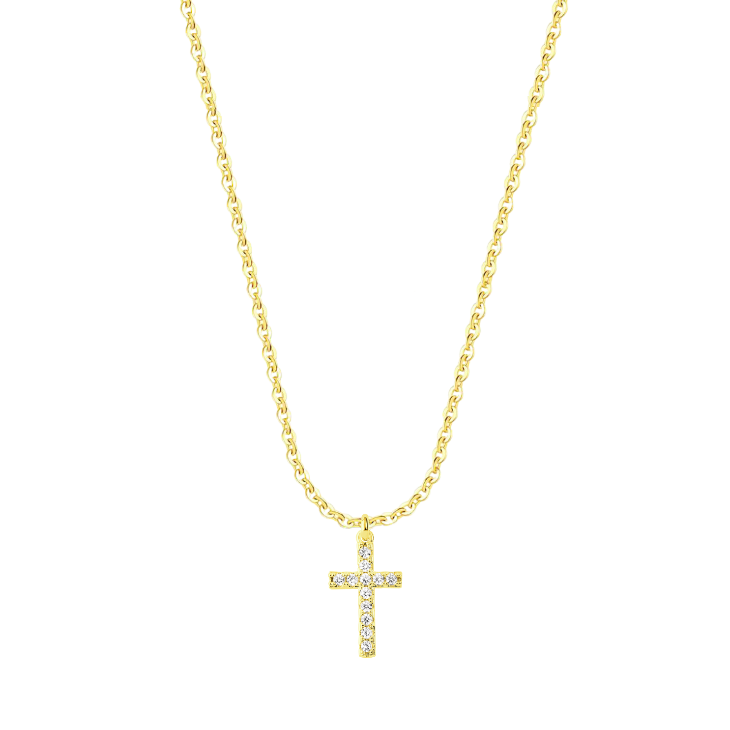 Naszyjnik z krzyżykiem | Srebro 925, regulacja do 45cm 0