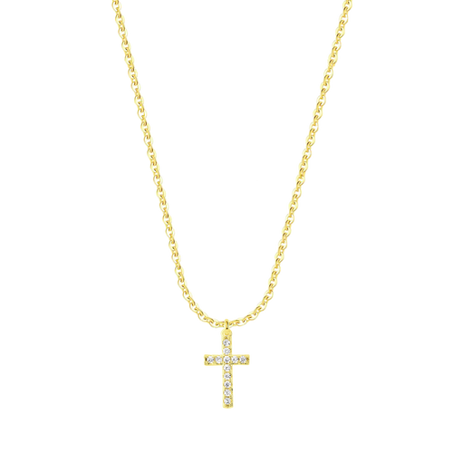 Naszyjnik z krzyżykiem | Srebro 925, regulacja do 45cm 0