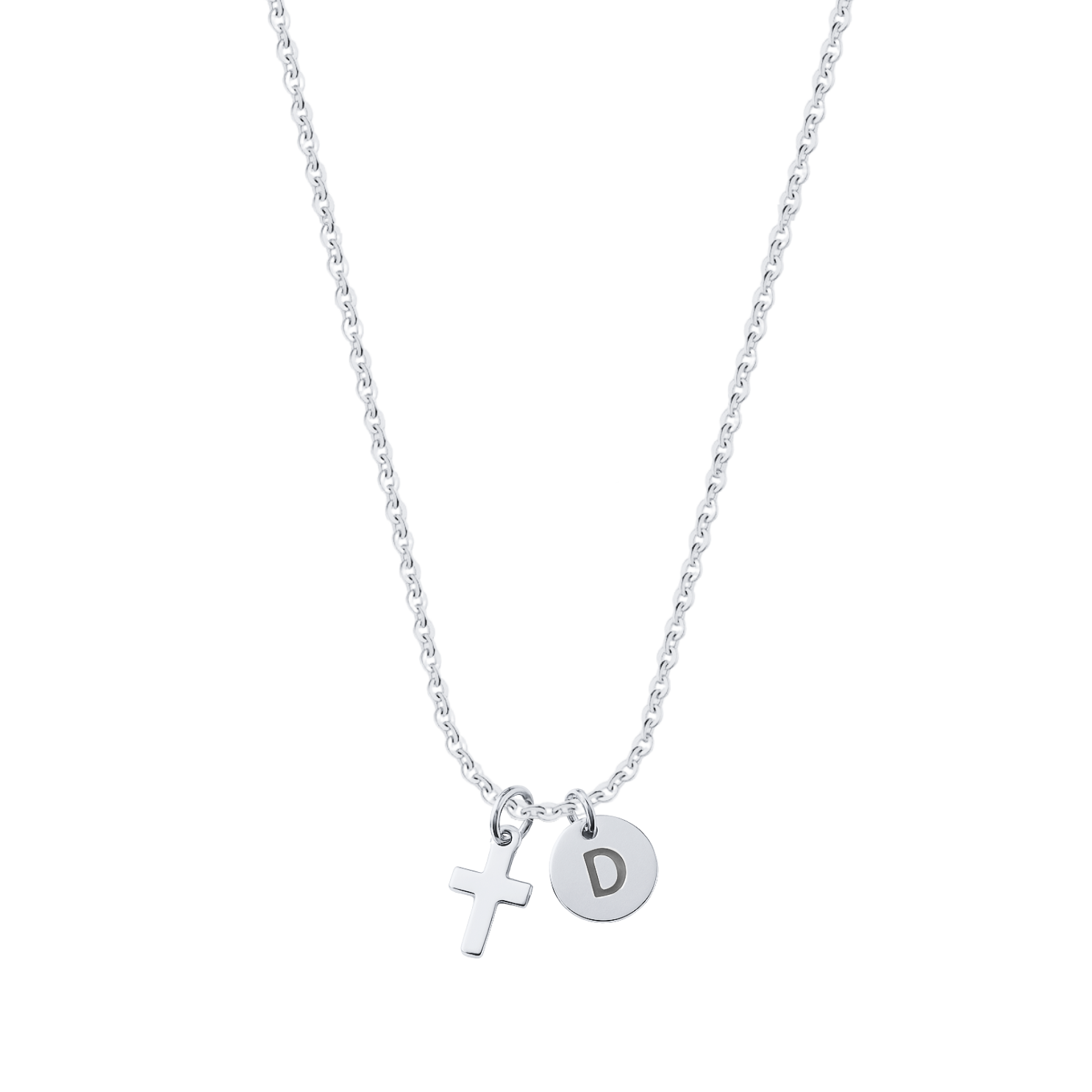 Naszyjnik z krzyżykiem | Srebro 925 i złocenie 18-karatowe 3