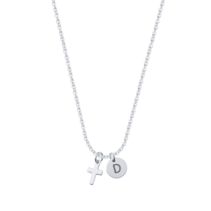 Naszyjnik z krzyżykiem | Srebro 925 i złocenie 18-karatowe 3