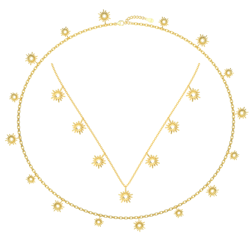 Naszyjnik ze skarbami pływów | Zestaw srebrny 0,1 kg 0