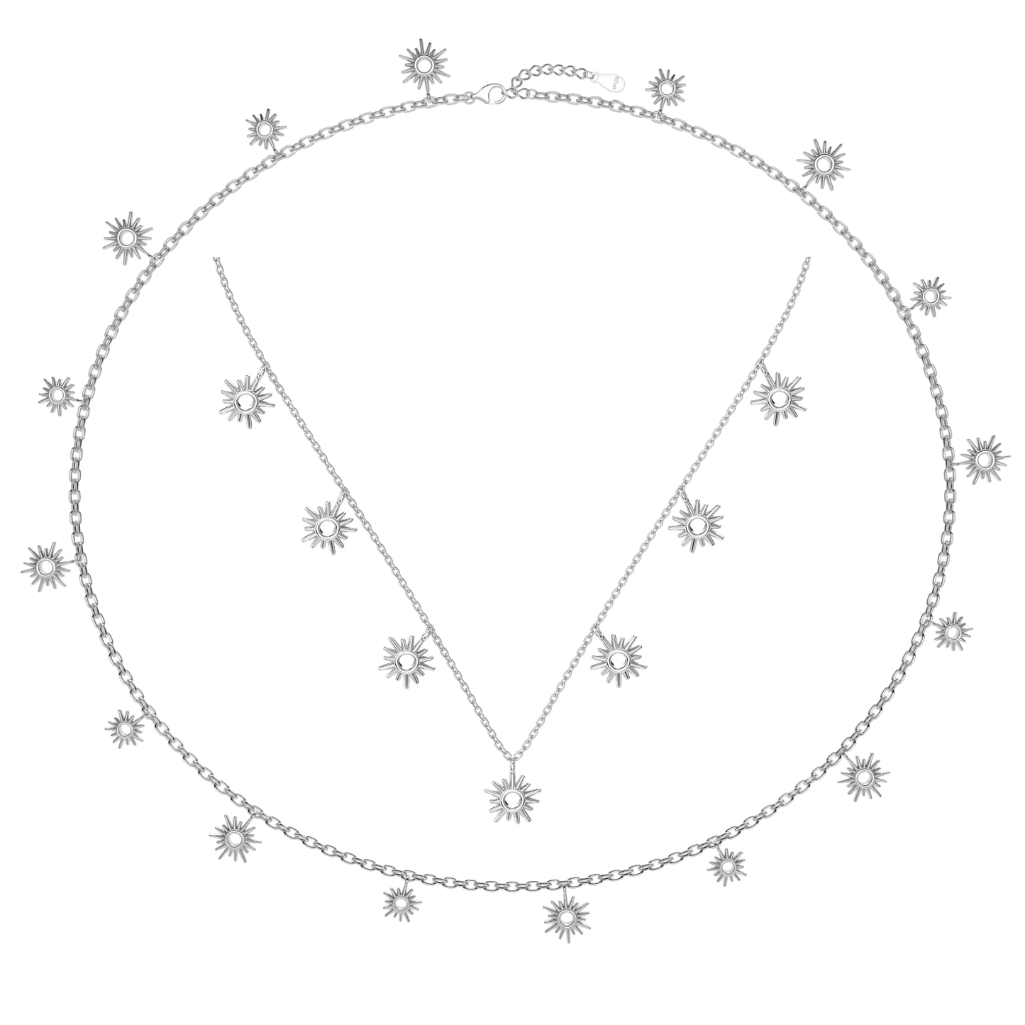 Naszyjnik ze skarbami pływów | Zestaw srebrny 0,1 kg 1