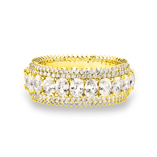 Pierścień Neapel | Pozłacany 18-karatowym złotem 0