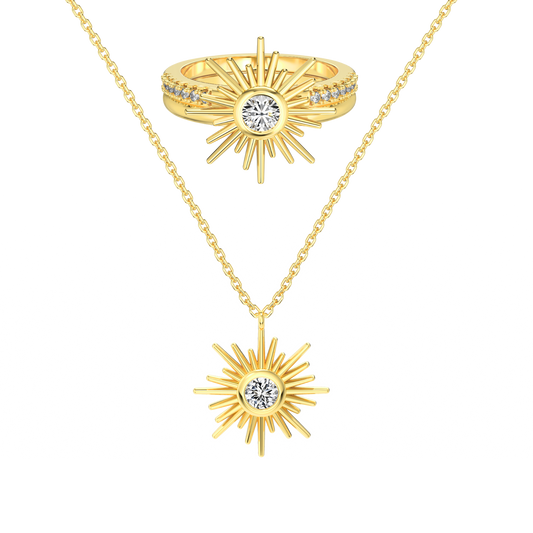 Pierścień Spokoju Zachodu Słońca | Srebro 925 - 0.02 kg 0