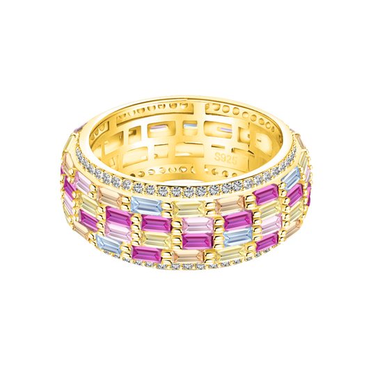 Pierścionek Marakesz Mango Magic | Srebro 925 z Kolorowymi Kamieniami 0,02 kg 0