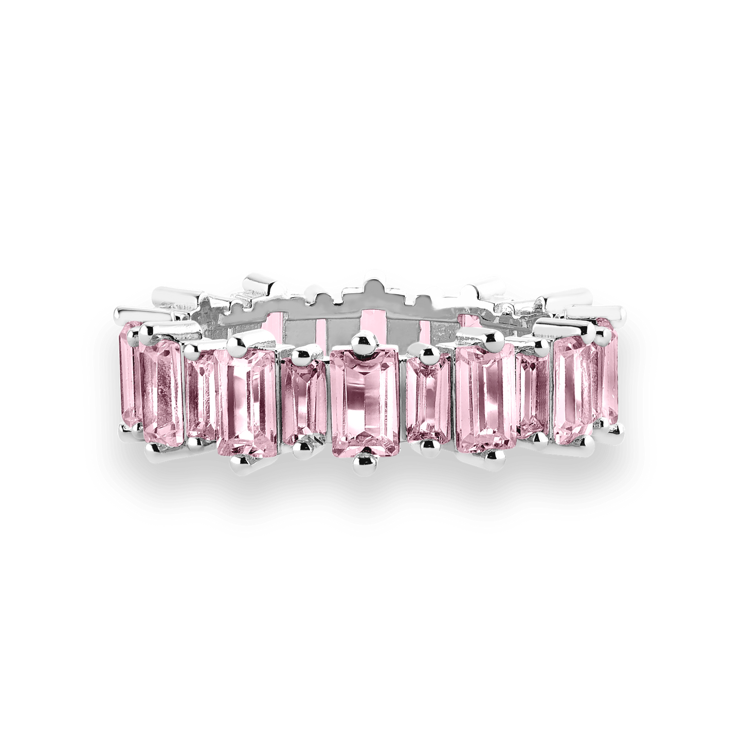 Pierścionek Różowy CZ | Pozłacany 18-karatowym złotem 0.01kg 0