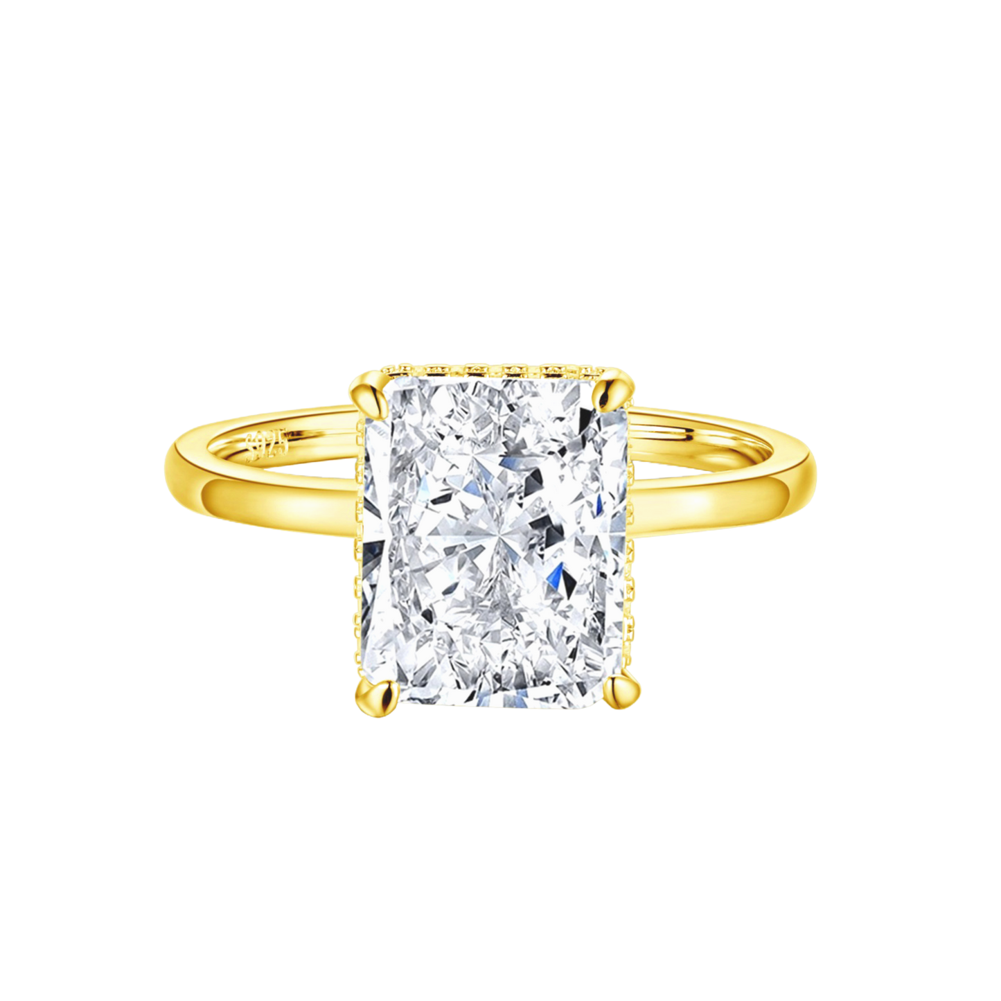 Pierścionek Srebrny 925 Z Cyrkonią 8A | Elegancki Design 0.01kg 0