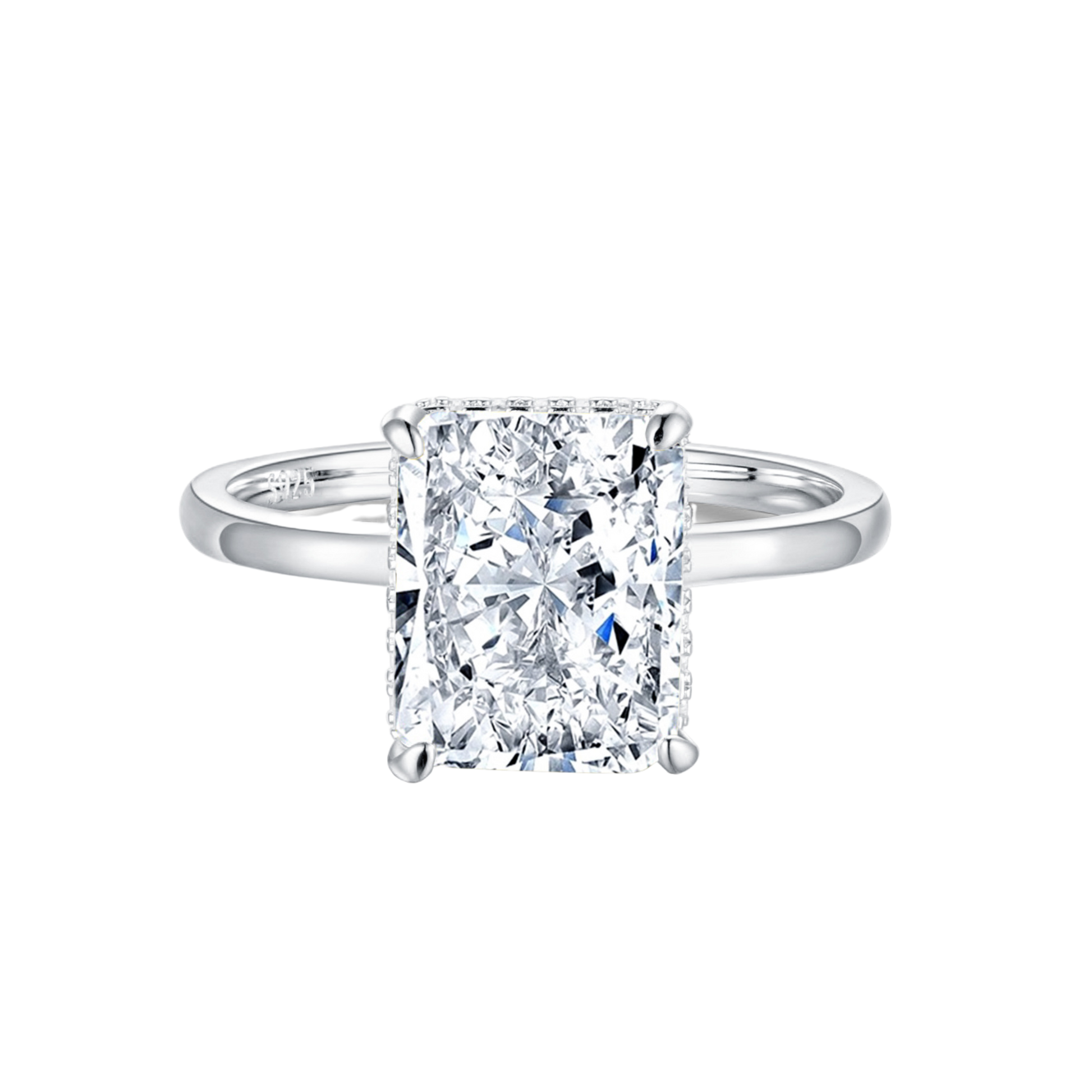 Pierścionek Srebrny 925 Z Cyrkonią 8A | Elegancki Design 0.01kg 1