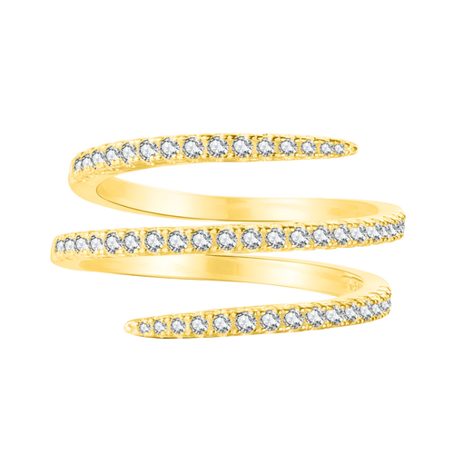 Pierścionek Srebrny 925 | Powłoka 18K, Cyrkonia 5A, 0.01kg 0