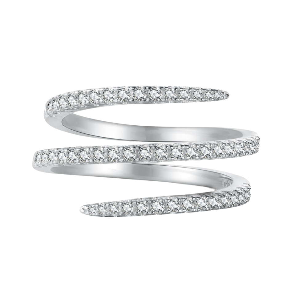 Pierścionek Srebrny 925 | Powłoka 18K, Cyrkonia 5A, 0.01kg 1