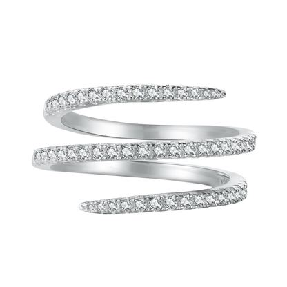 Pierścionek Srebrny 925 | Powłoka 18K, Cyrkonia 5A, 0.01kg 1