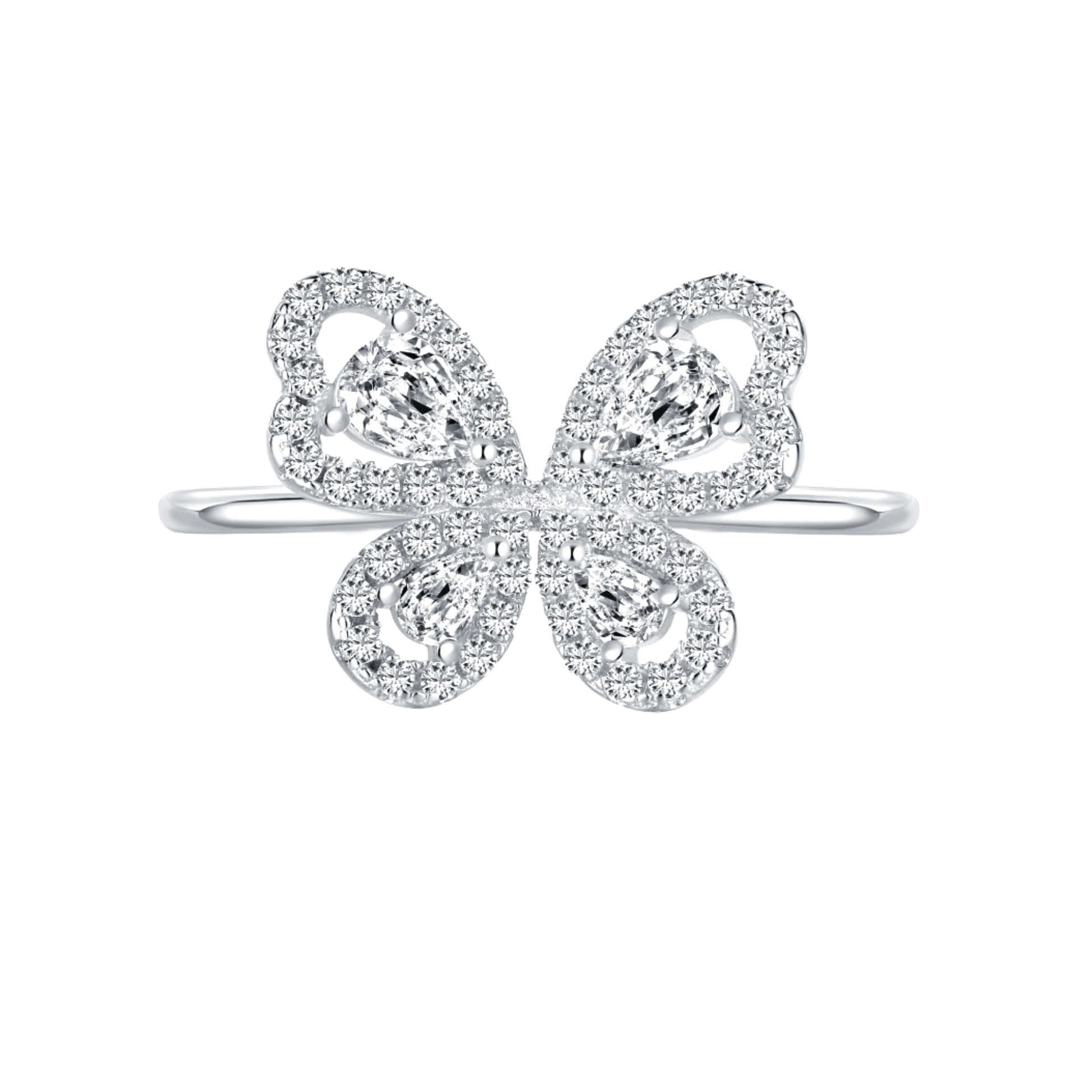 Pierścionek Srebrny 925 | Pozłacany 18K z Cyrkonią 0,01kg 1