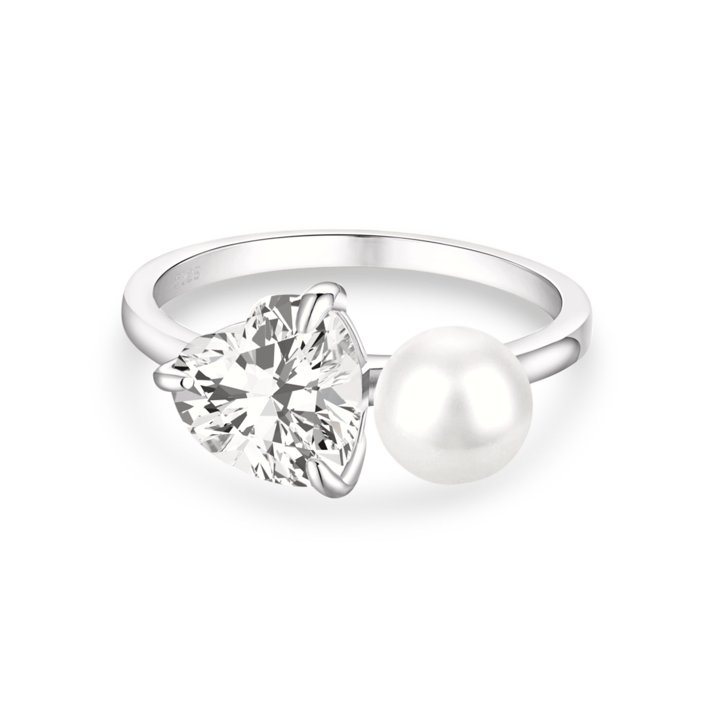 Pierścionek Srebrny 925 | Złocenie 18K & Cyrkonia 5A 1