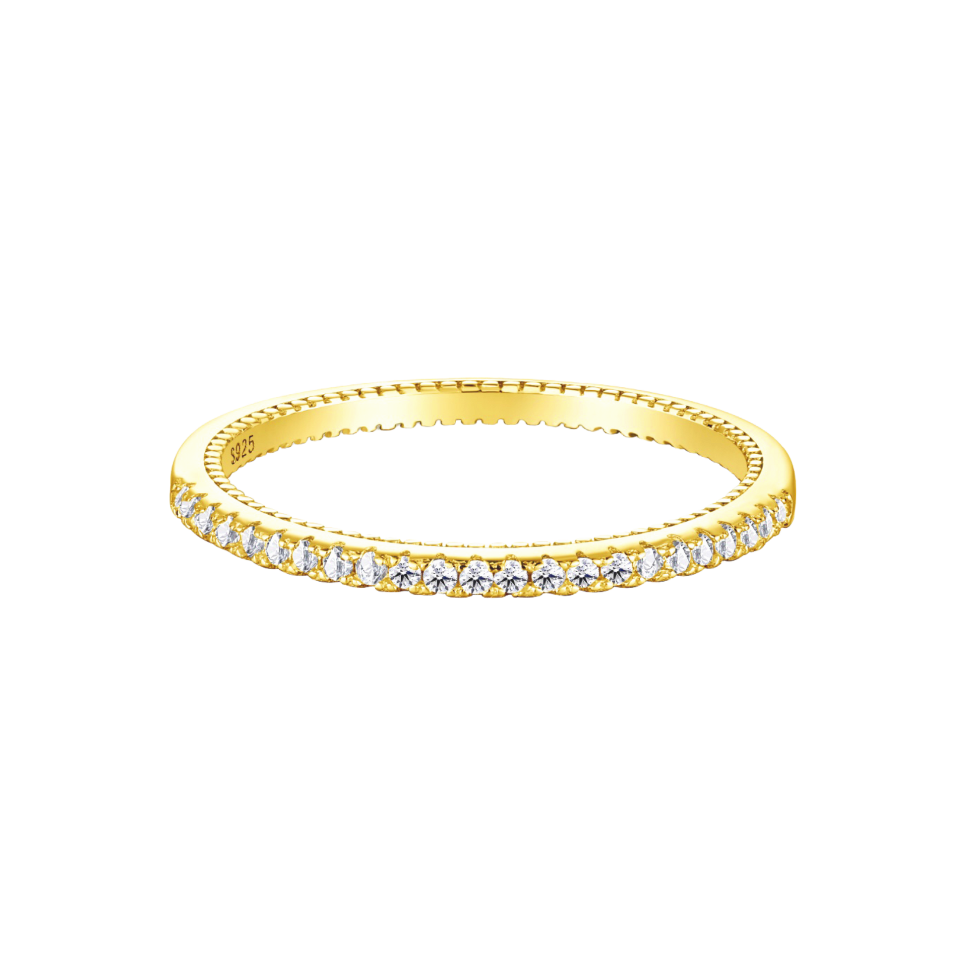 Pierścionek Złocony 18K | Srebro 925 | Cyrkonia - Pierscionek Zareczynowy 57/58mm, 59/60mm 0