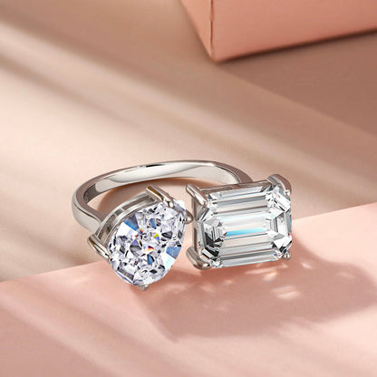 Pierścionek Złocony 18K | Srebro 925 | Cyrkonia 5A | Regulowany Rozmiar S-XL 2