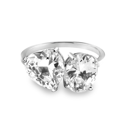 Pierścionek srebrny 925 | Złocona powłoka 1