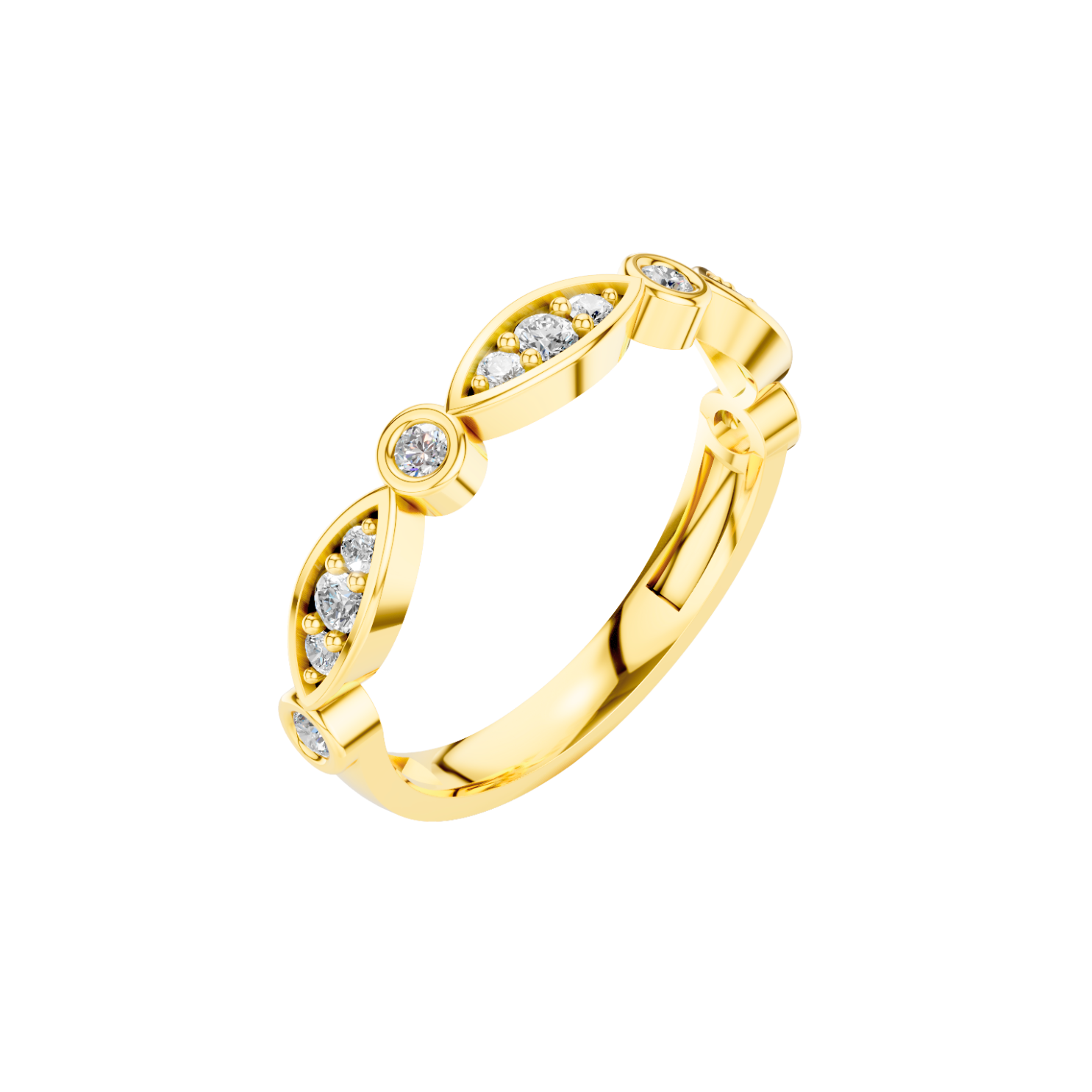 Pierścionek z prawdziwego złota | Elegancki design 10-14 karatów 1