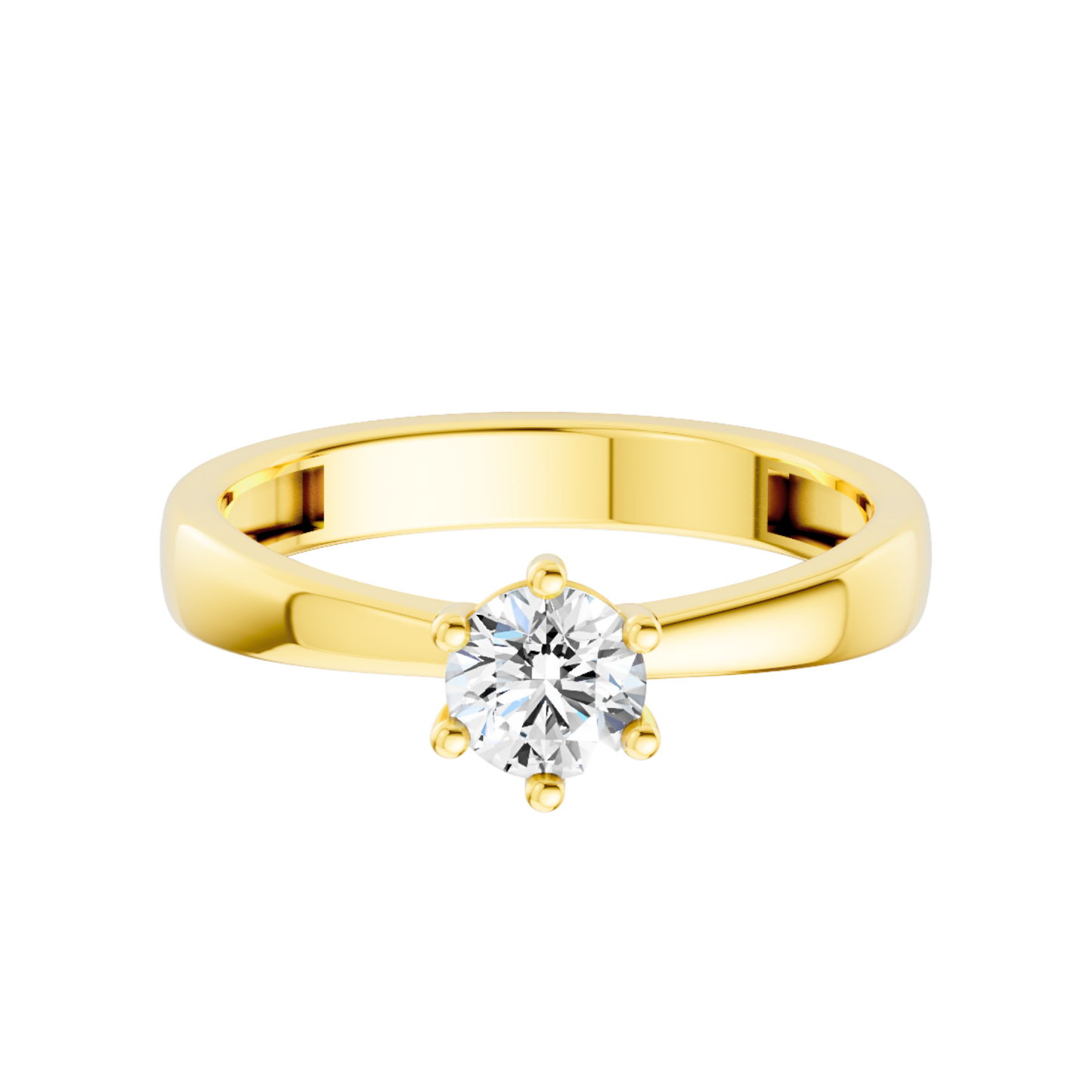 Pierścionek zaręczynowy Visalia | Elegancki design 0,5 karata 0