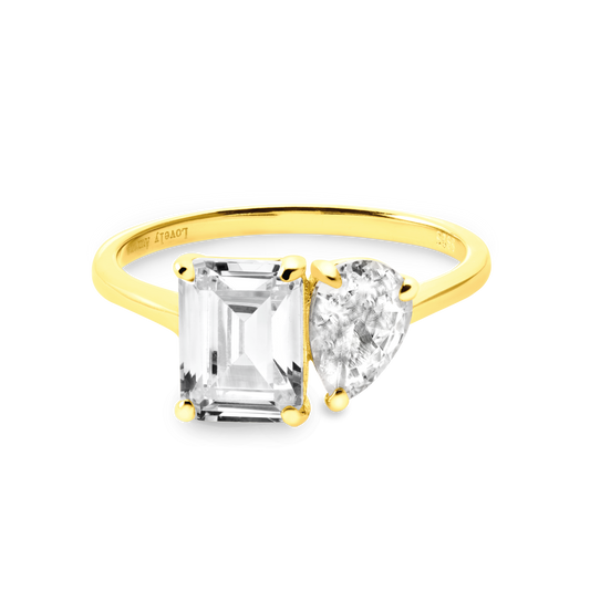 Pierścionek ze srebra 925 | Elegancka powłoka 18K 0