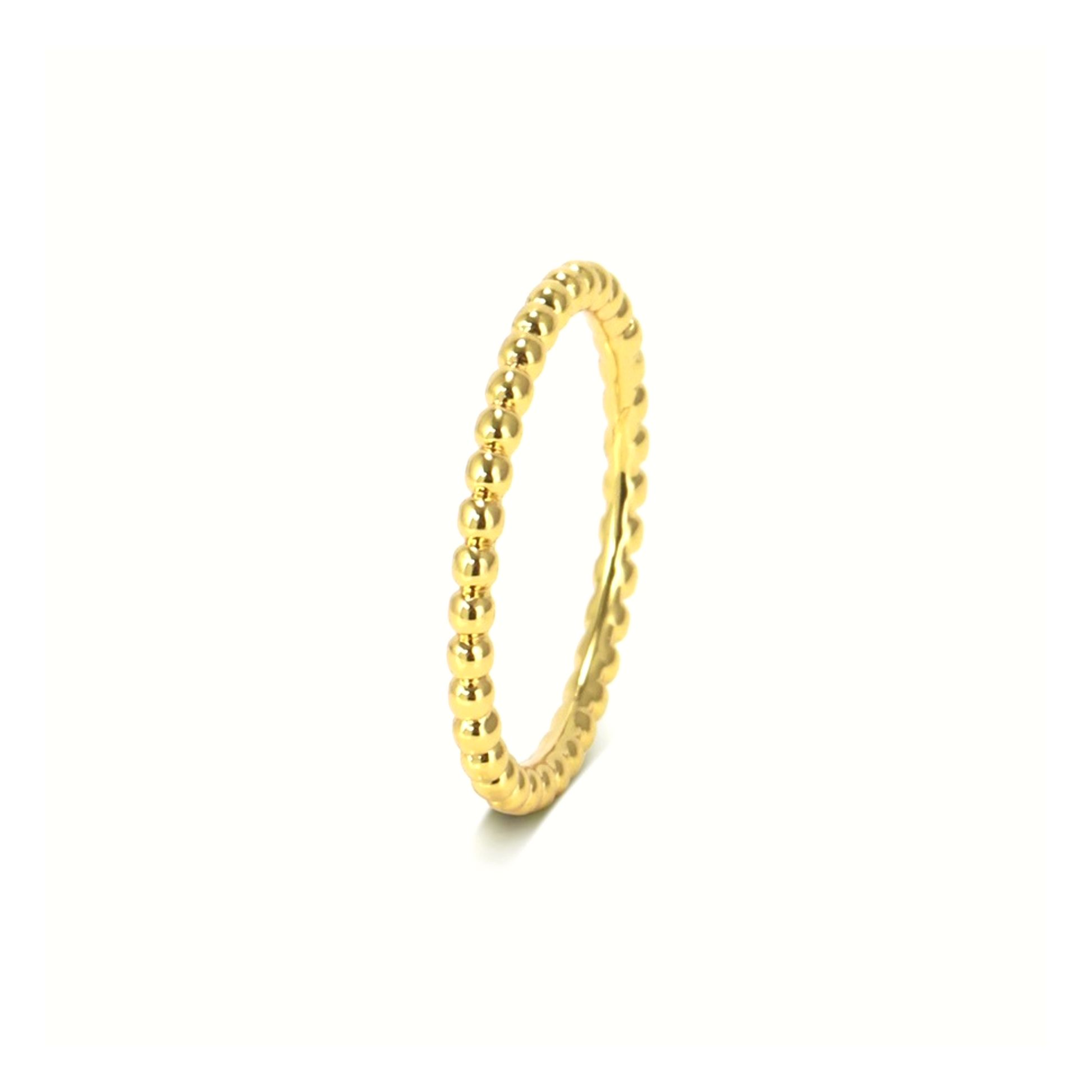 Pierścionek ze srebra 925 | Elegancka powłoka złota 18-karatowego 0