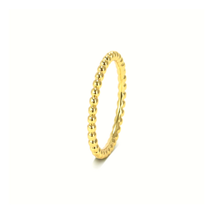 Pierścionek ze srebra 925 | Elegancka powłoka złota 18-karatowego 0