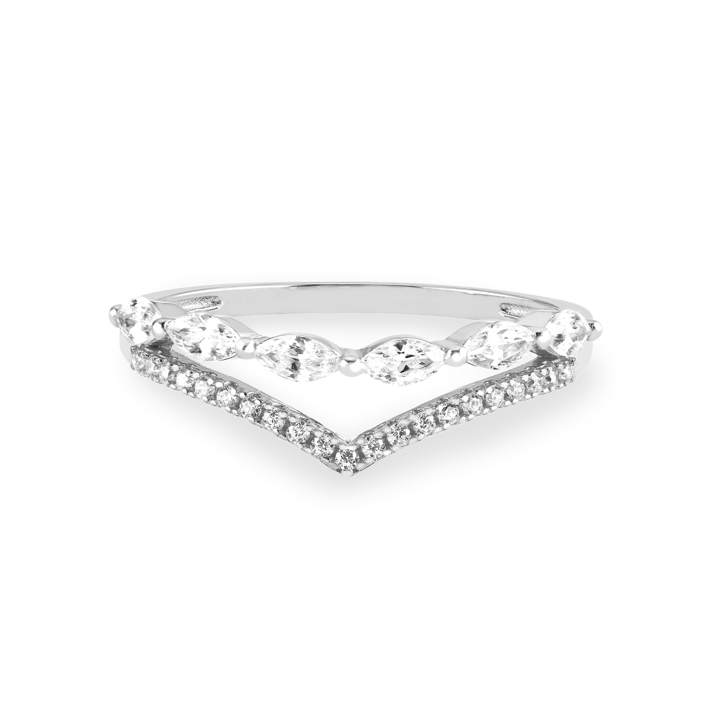 Pierścionek ze srebra 925 | Elegancki design 0.01kg 1