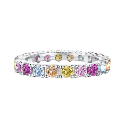 Pierścionek ze srebra 925 | Ręcznie wykonany z kolorowymi kamieniami 1