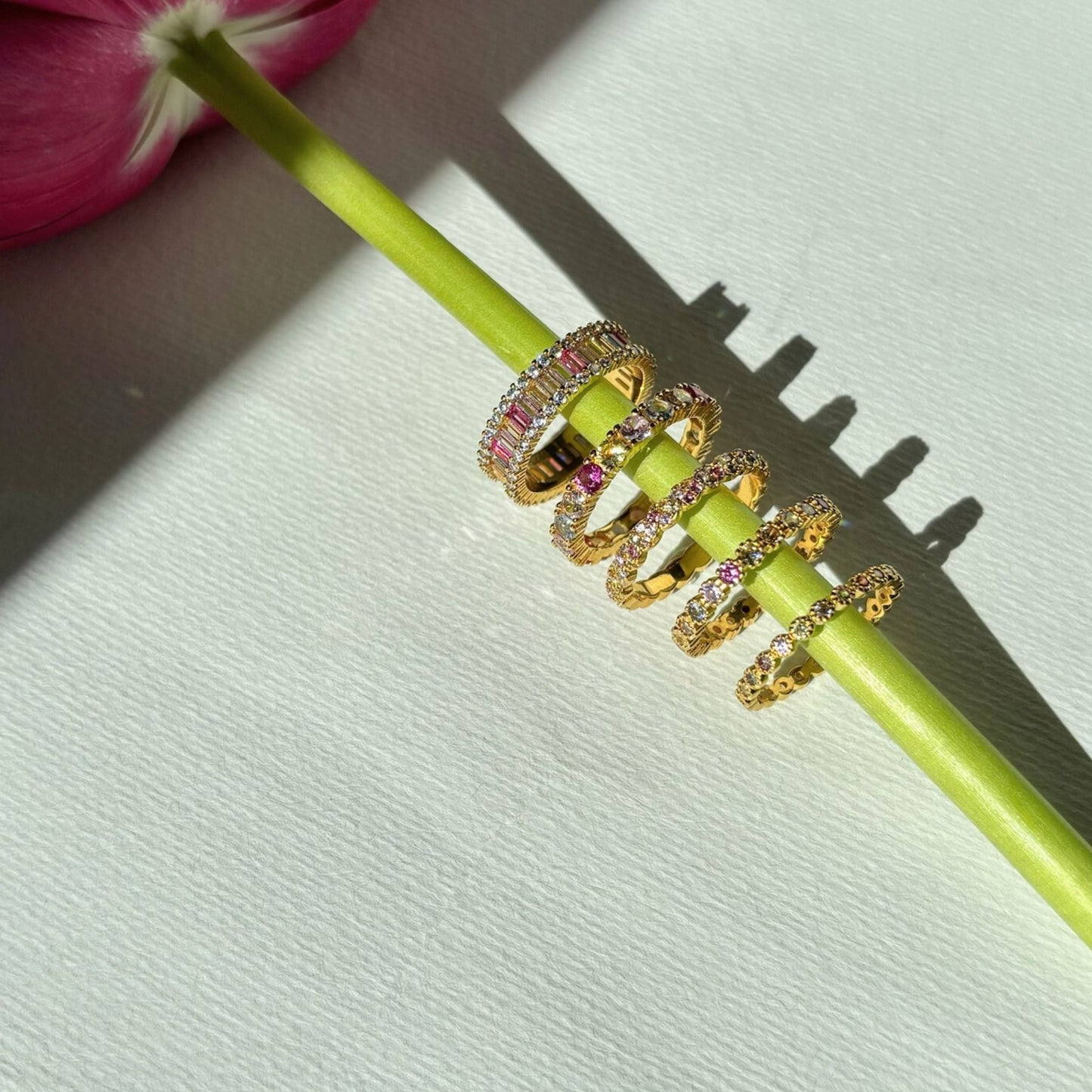 Pierścionek ze srebra 925 | Ręcznie wykonany z kolorowymi kamieniami 7