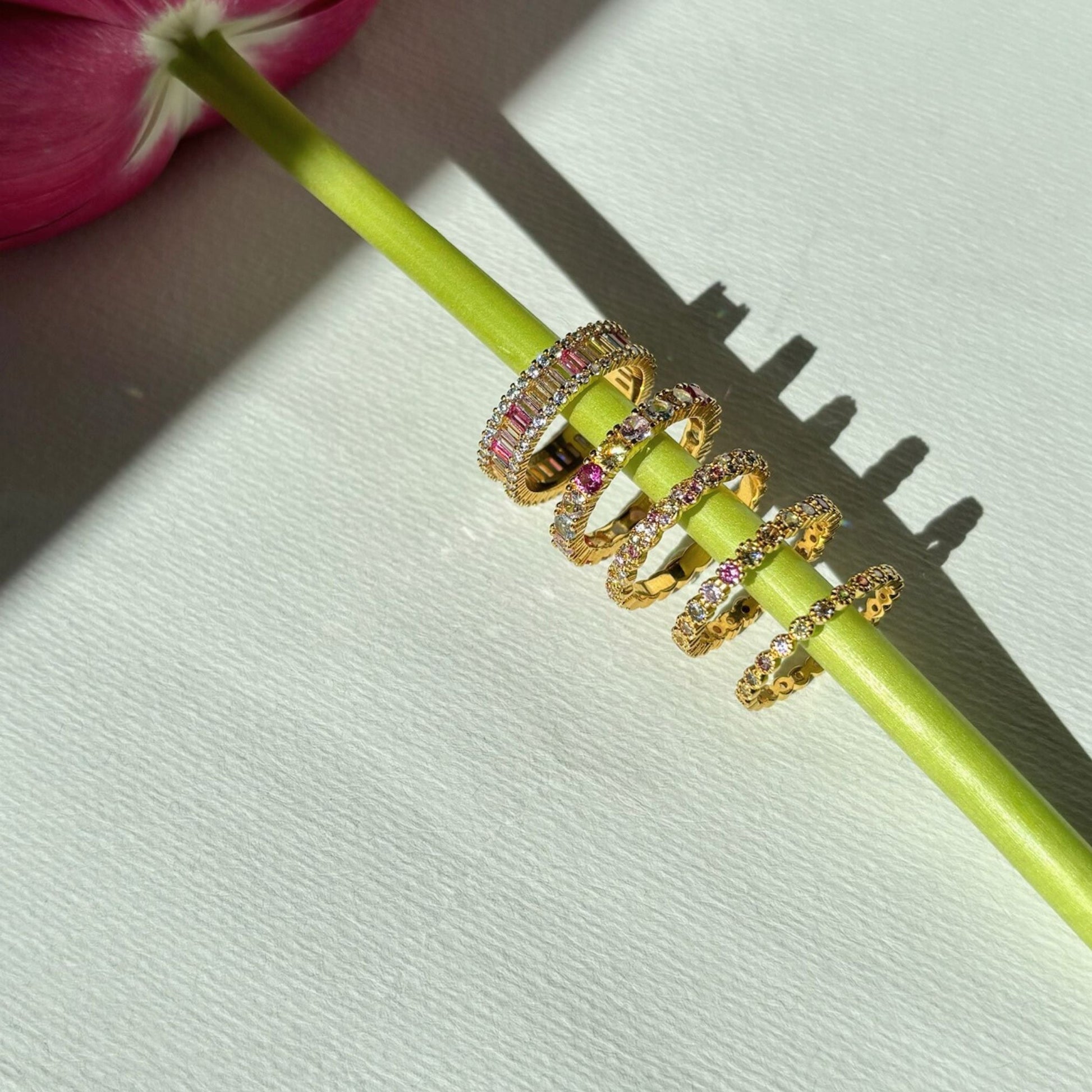 Pierścionek ze srebra 925 | Ręcznie wykonany z kolorowymi kamieniami 7