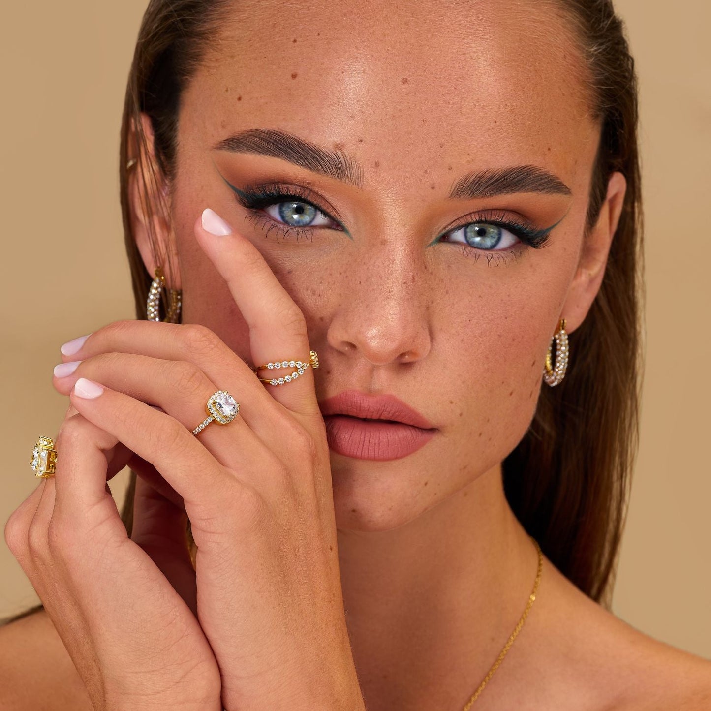 Pierścionek ze srebra 925 | Złocona powłoka 18K 2