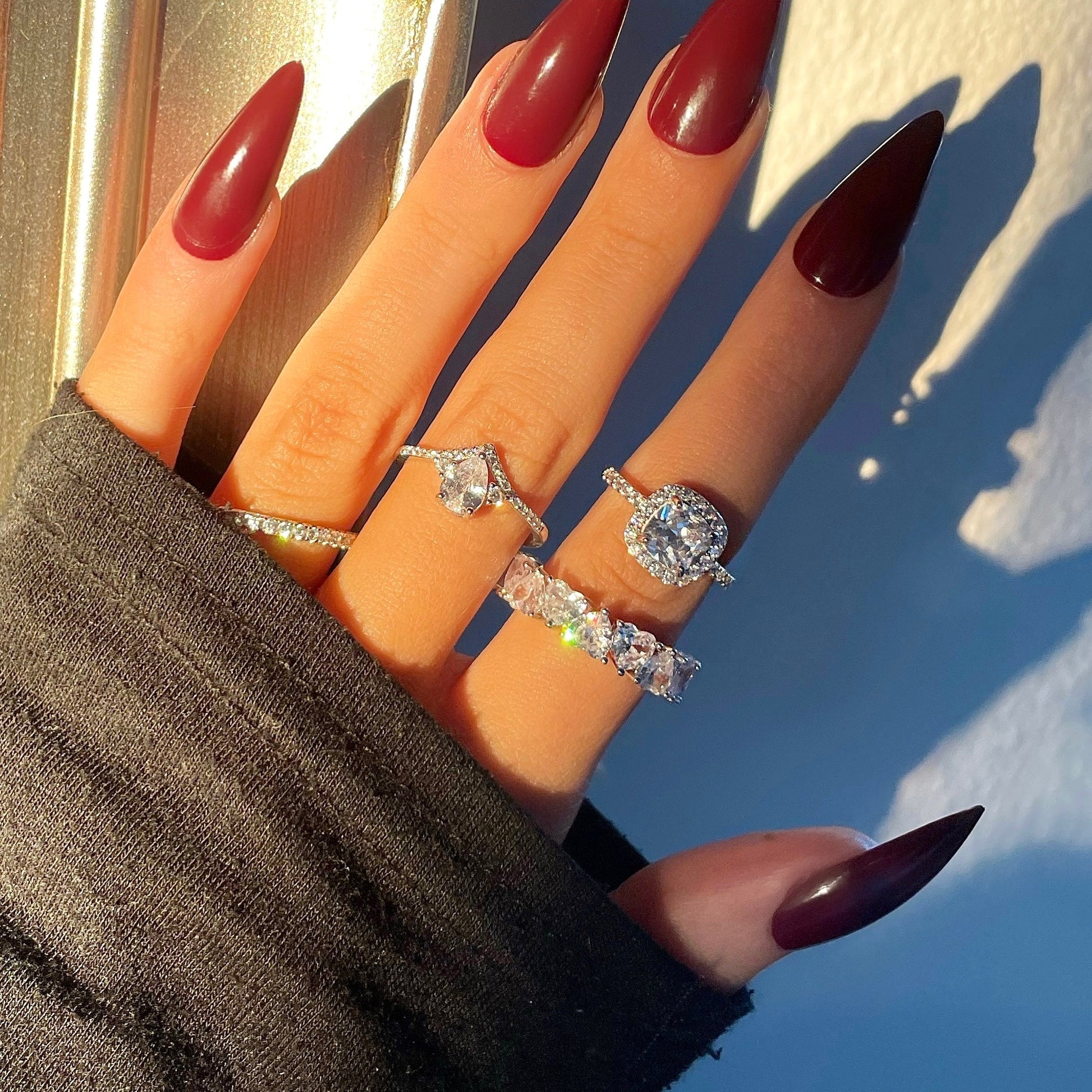 Pierścionek ze srebra 925 | Złocona powłoka 18K 4