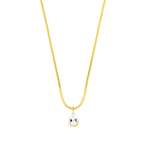 Skopje | Srebrny łańcuszek z cyrkonią 0.015 kg 0