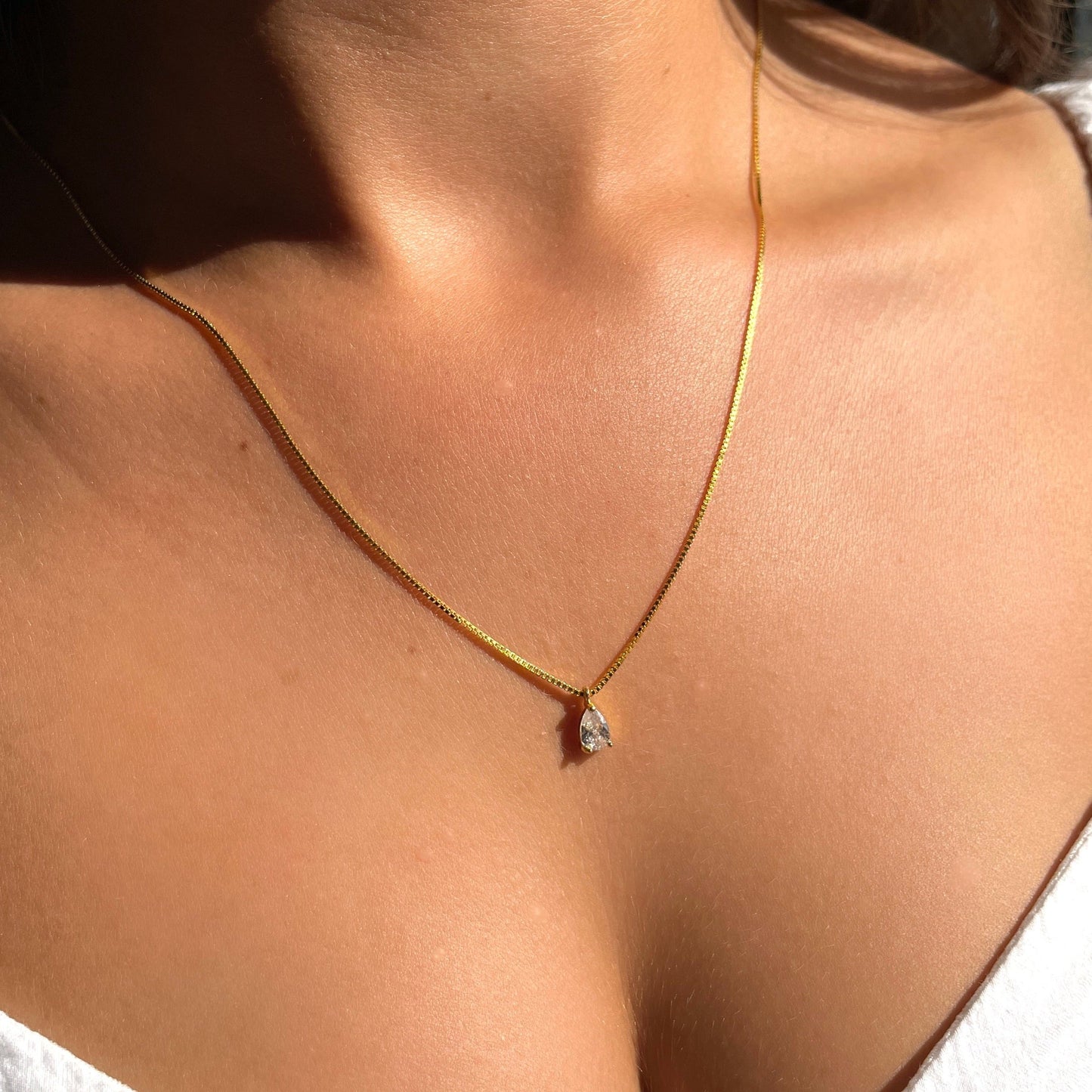 Skopje | Srebrny łańcuszek z cyrkonią 0.015 kg 2